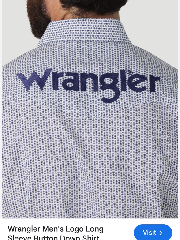 Men’s Size Medium Wrangler Dress Shirt